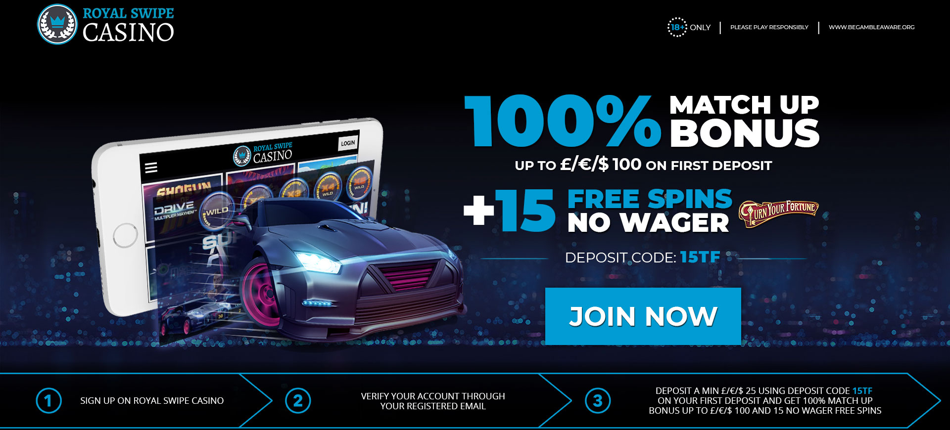 Promotion Promotion 100% + 15FS